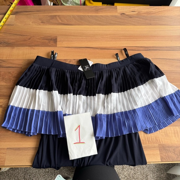 NEW JOSEPH‎ RIBKOFF pleated jumpsuit in midnight blue sz 14 - Picture 7 of 11